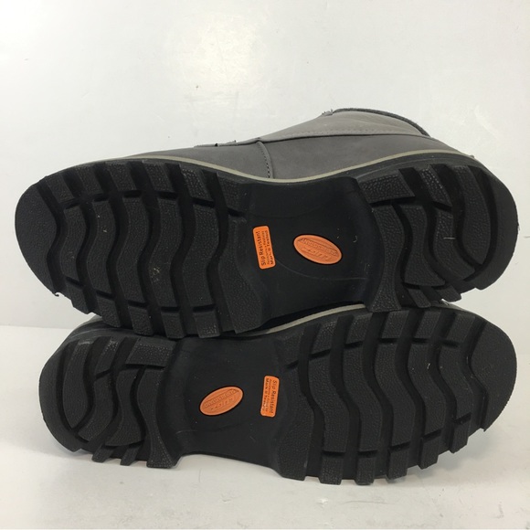LUGZ FLEXASTRIDE Memory foam boots Slip Resistant Gray Lace up high tops Sz 10 - Picture 3 of 15